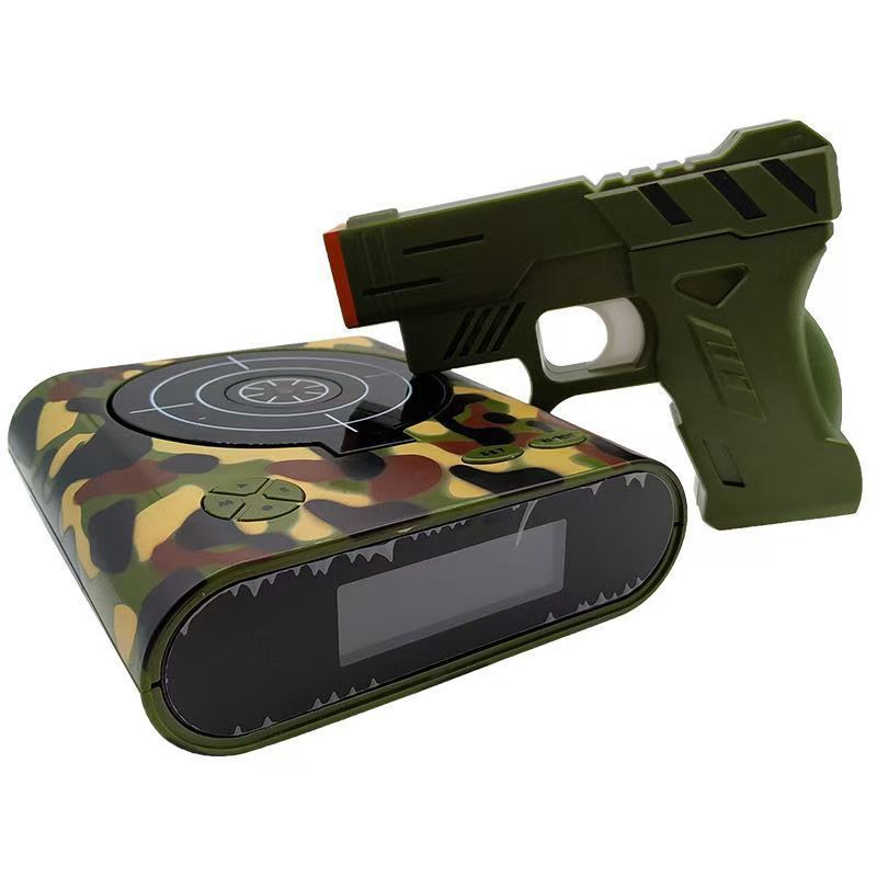 Infrared Target Shooting Alarm Clock Toy