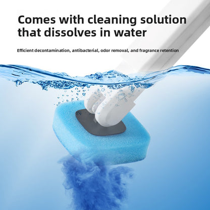 Disposable Toilet Brush with Wall Mount