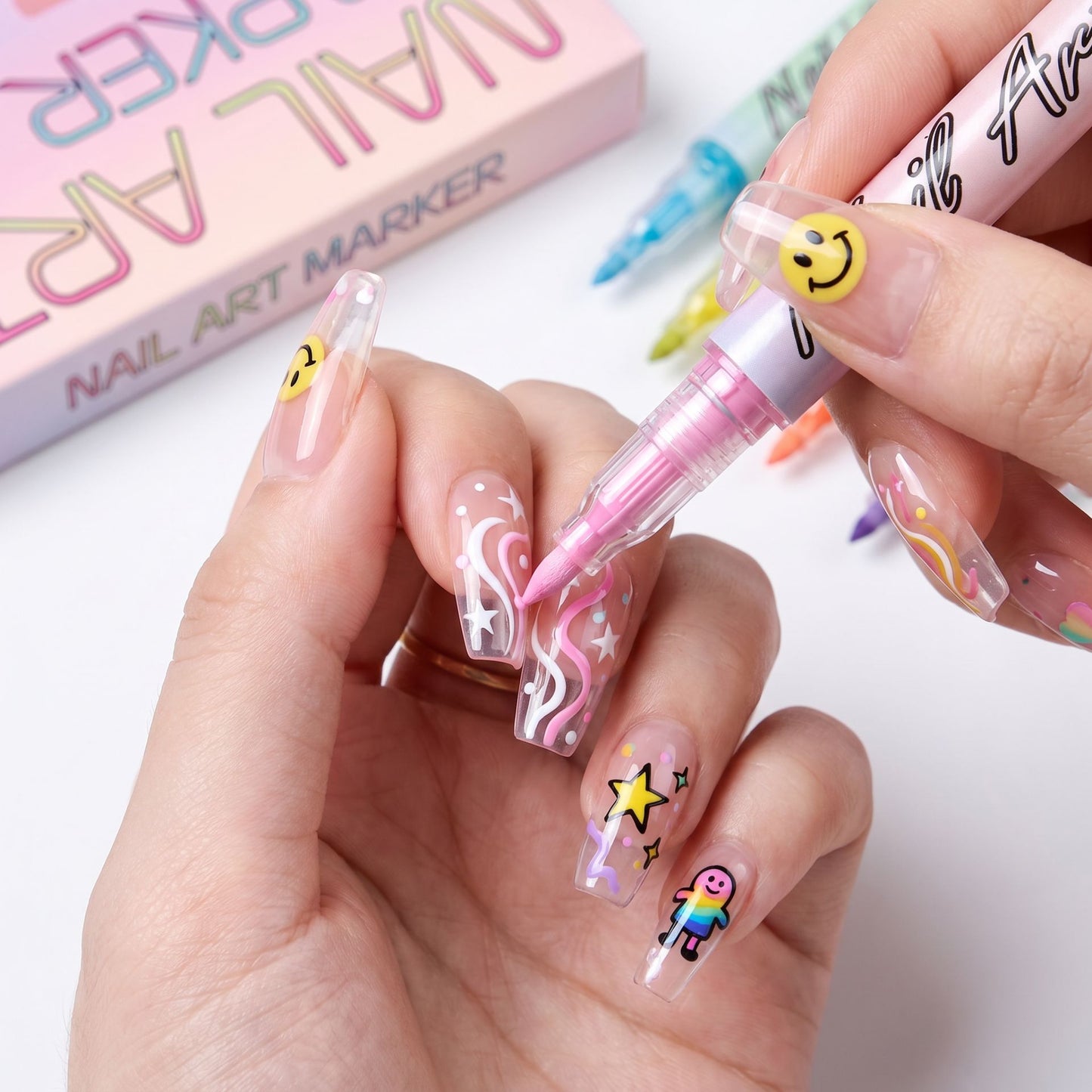 Azyraa ArtNails™ – 12 Color Marker Set