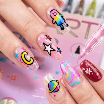 Azyraa ArtNails™ – 12 Color Marker Set