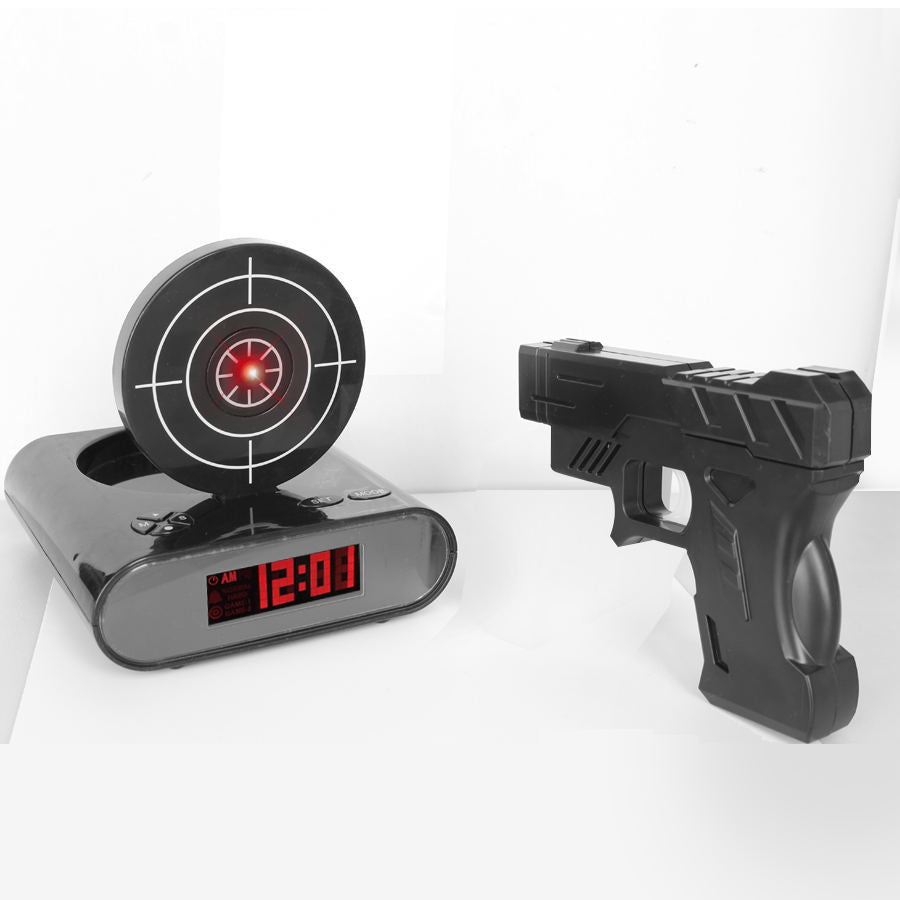 Infrared Target Shooting Alarm Clock Toy